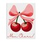 Stupell Industries Mon Cheri Bow Cherries Canvas, design by Marcus Prime
